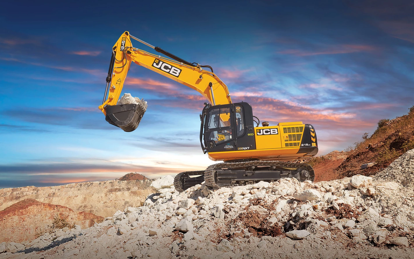 Excavator and wheel loader