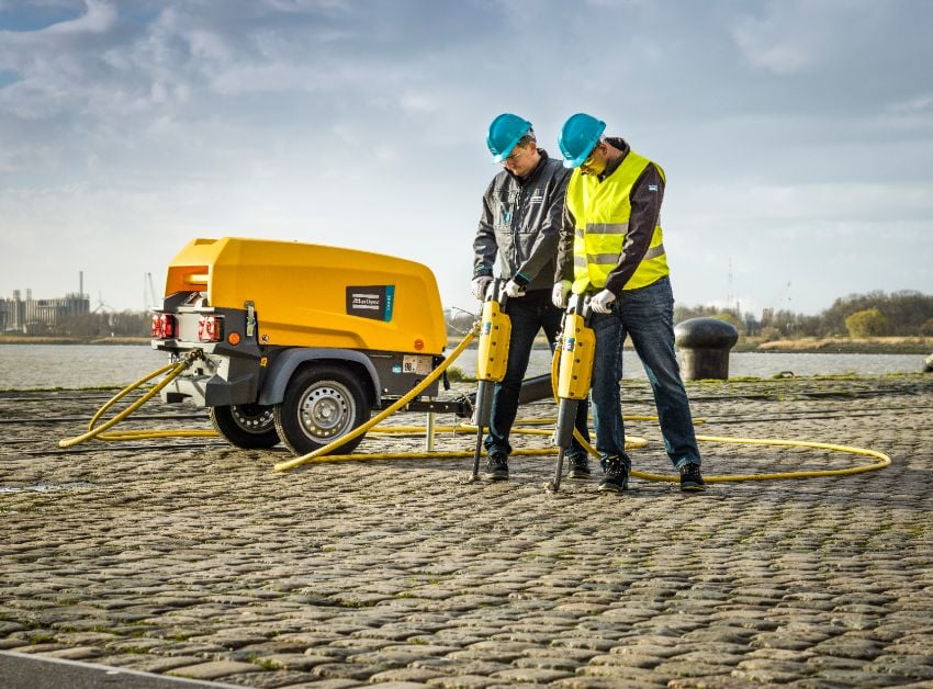 Drill rig at mine site